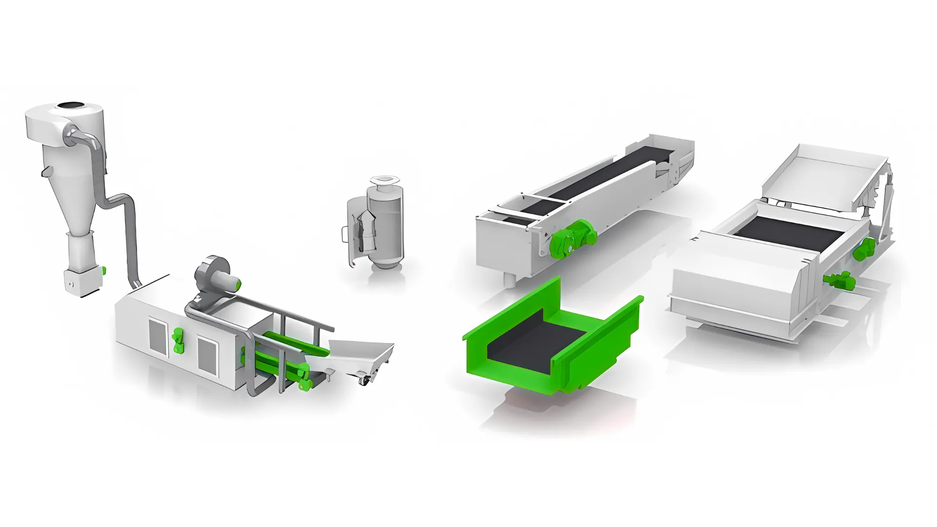 Industrial machinery with green components