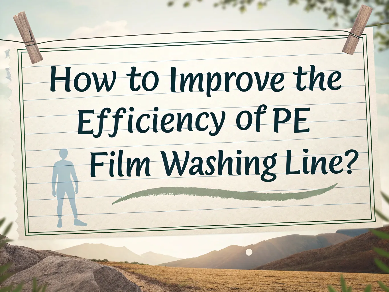 How to improve the efficiency of PE film washing line?