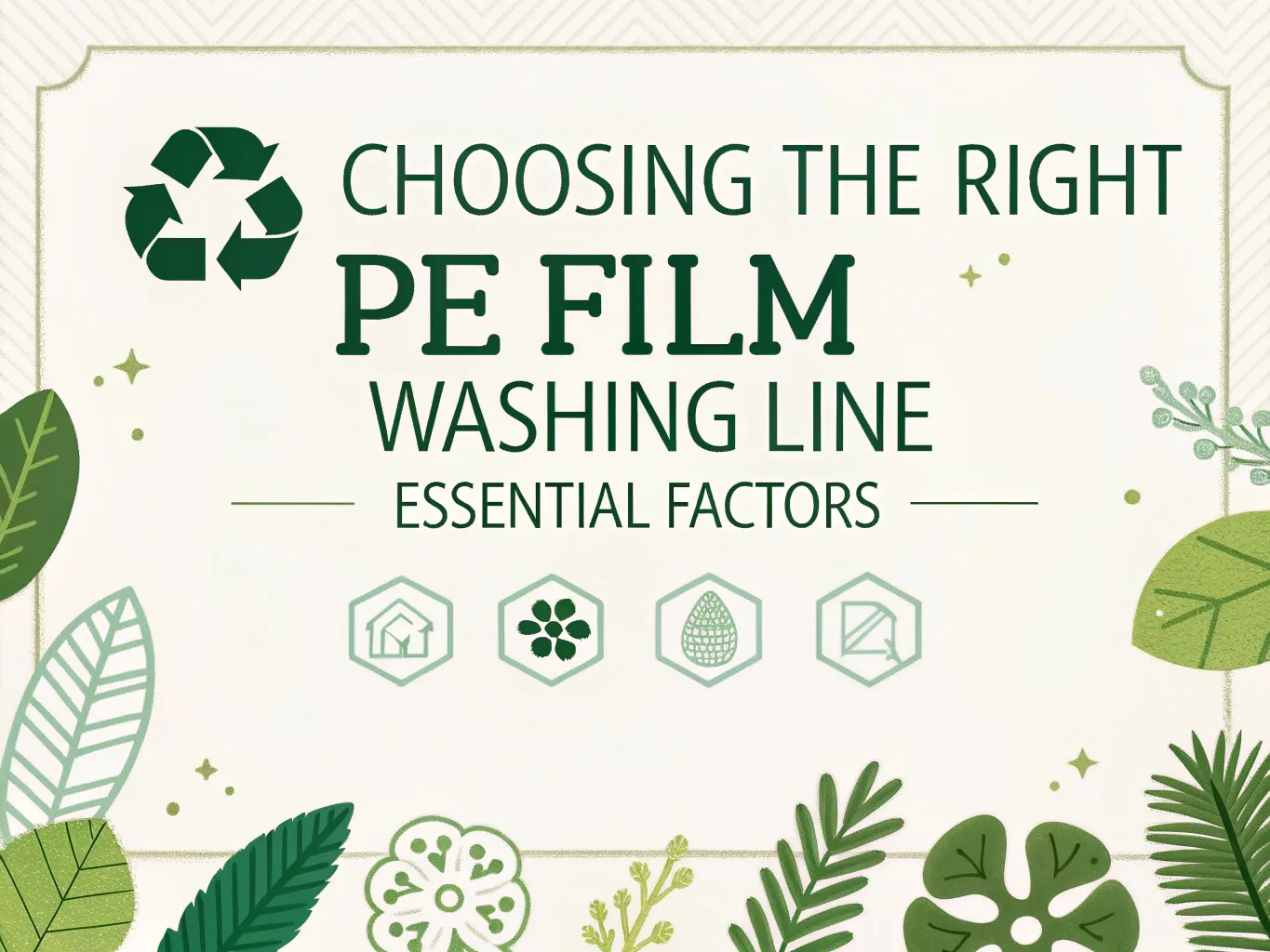 Choosing the Right PE Film Washing Line: Essential Factors